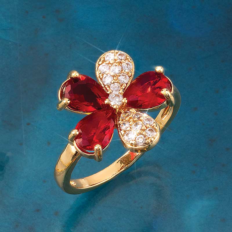 Stauer Passion Flower Ring