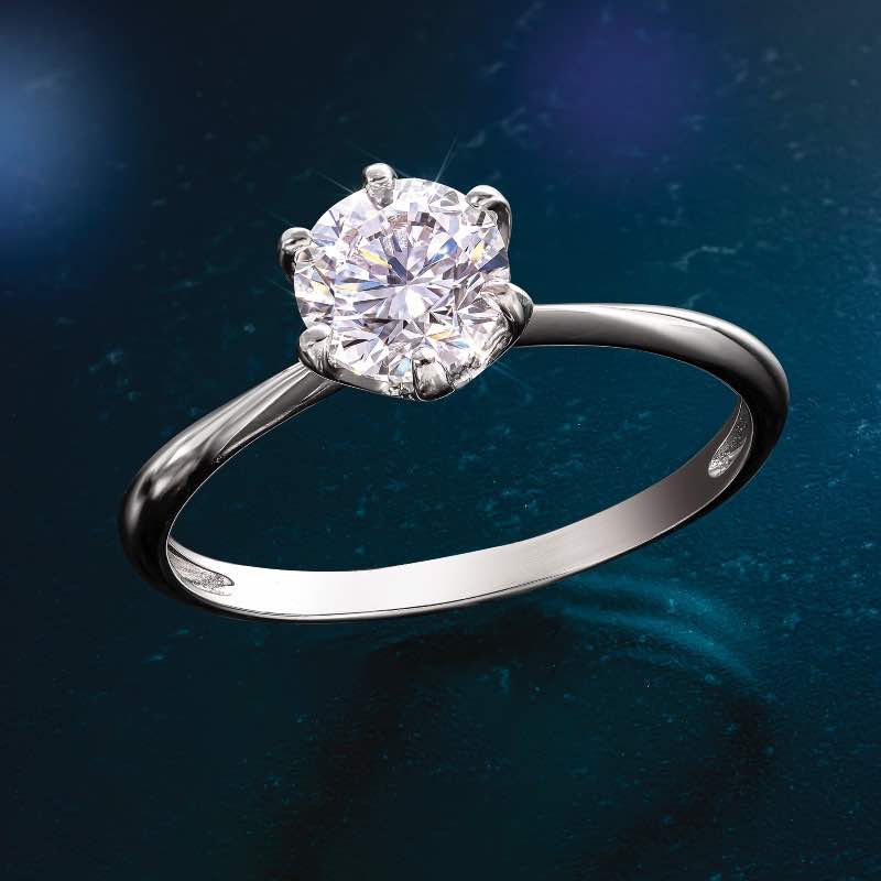 New Earth Diamond Solitaire Ring (1 carat)