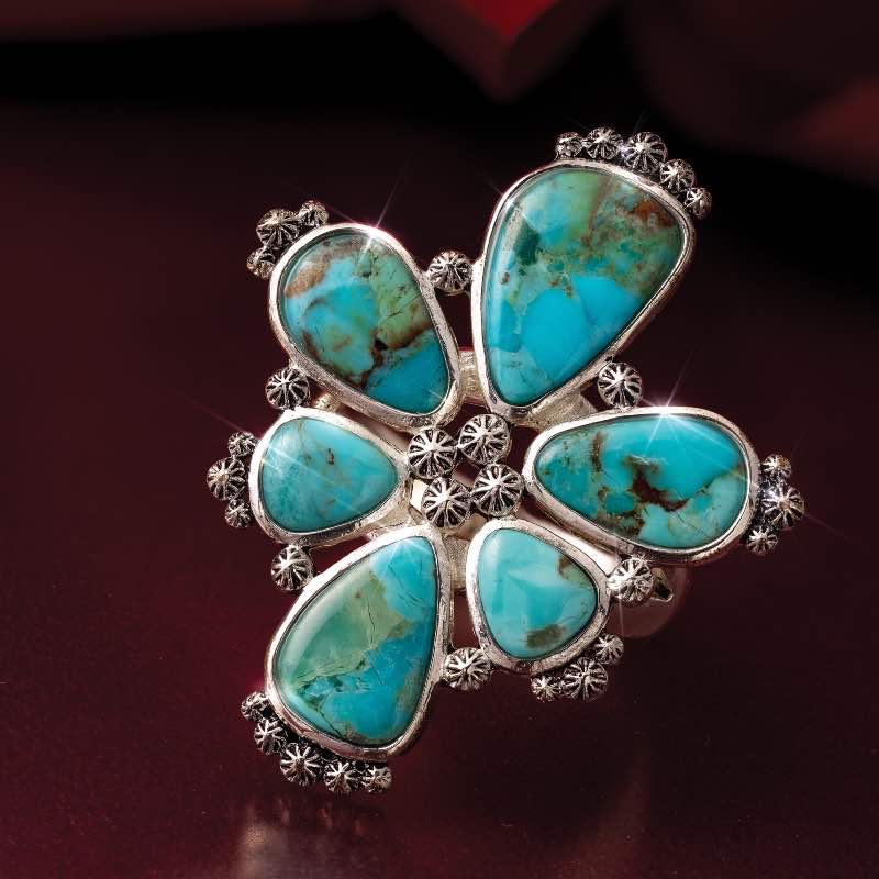 Desert Blossom Turquoise Ring