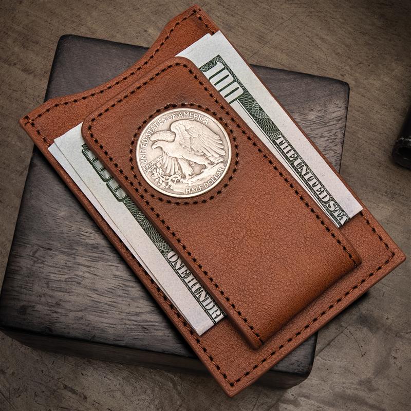 Money Clip Wallet for Men - The Austin - Brandy – Bull Sheath Leather