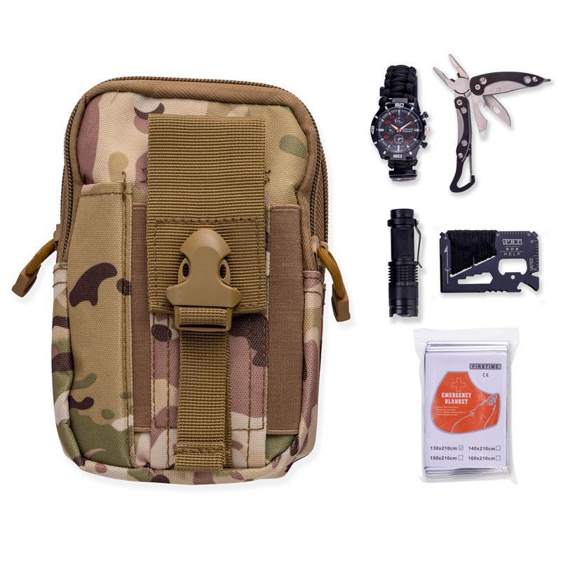 Comprehensive 60-in-1 Emergency Survival Gear Kit with Bracelet, Whistle,  Flashlight, Pliers, Pen, and Wire Saw - Ideal for Camping, and Car  Emergencies 